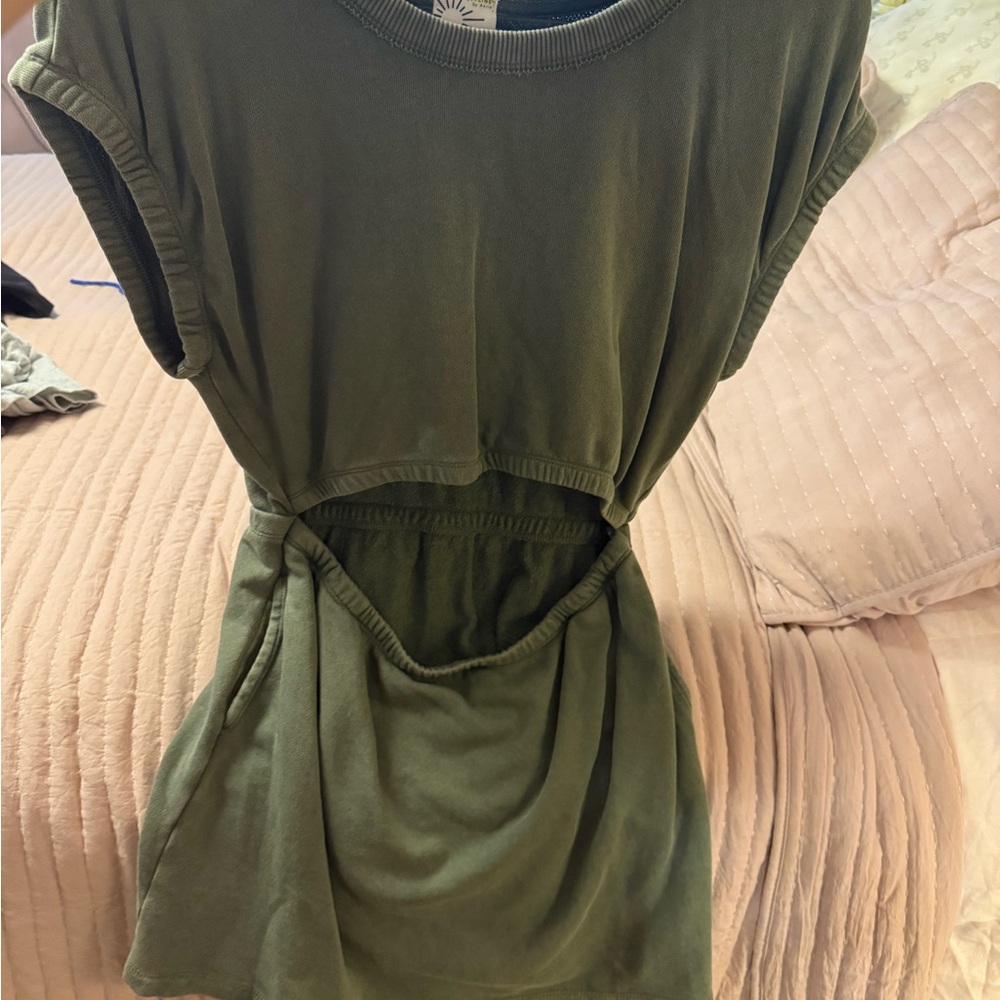 Aerie Green Midi Dress